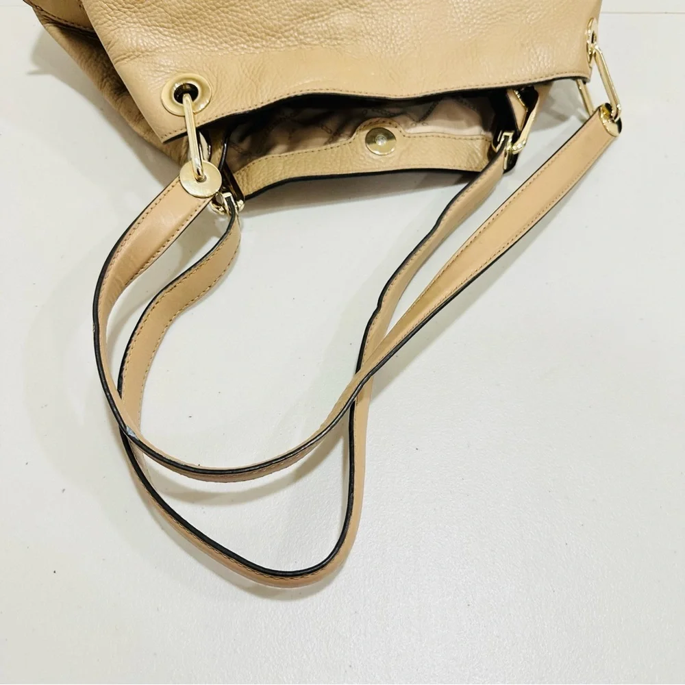 MICHAEL‎ KORS Shoulder Bag Leather 3-Section Gold Chain Leather Straps Purse